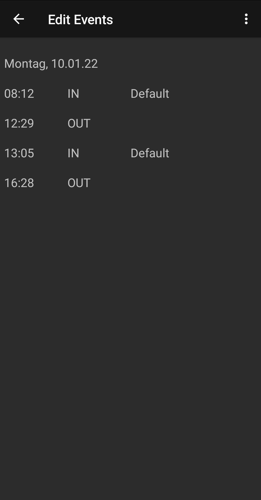 Track Work Time screenshot