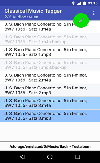 Classical Music Tagger screenshot