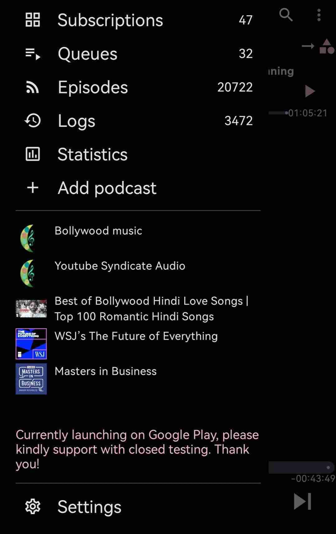 Podcini.X screenshot