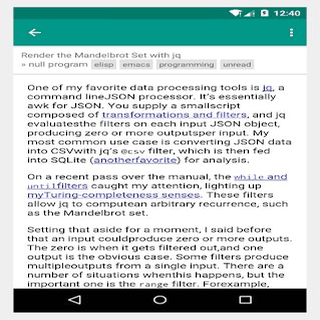 Elfeed Mobile screenshot