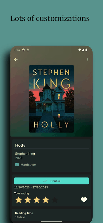 Openreads screenshot