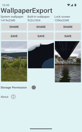 WallpaperExport screenshot