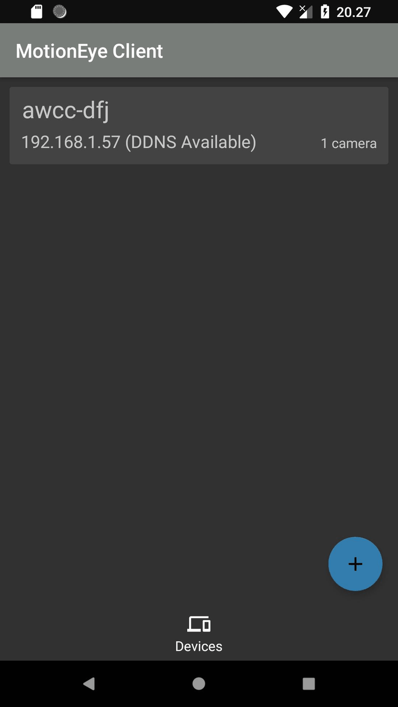 MotionEye Client for Android screenshot