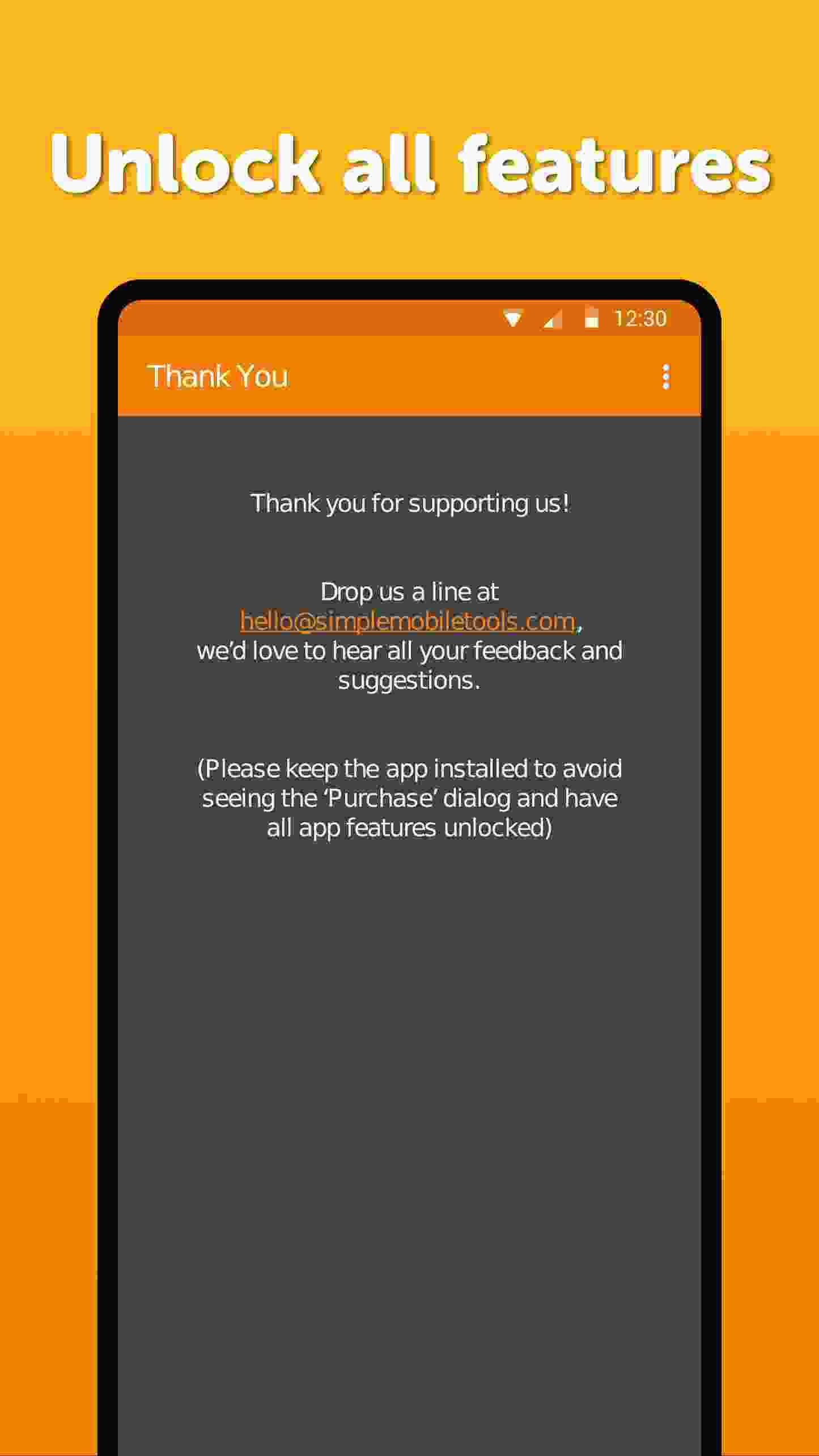 Simple Thank You screenshot