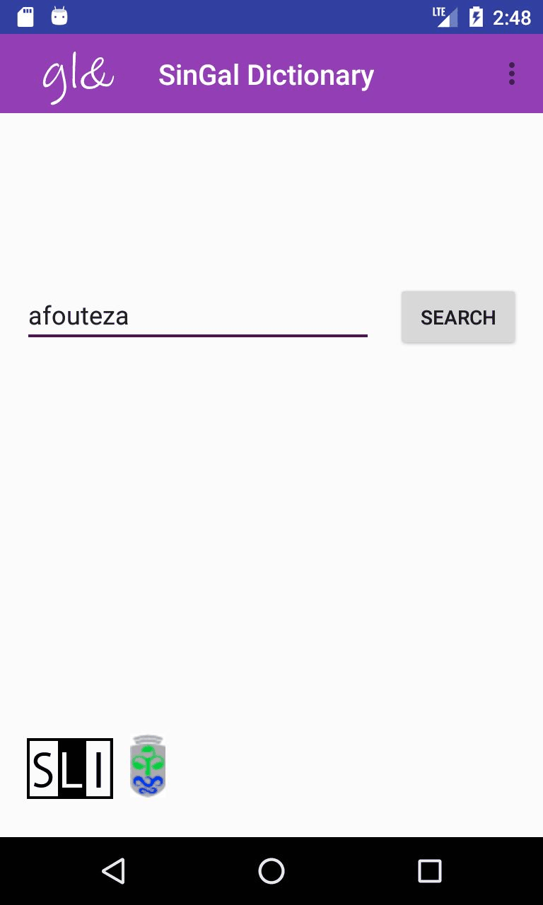 SinGal Dictionary screenshot