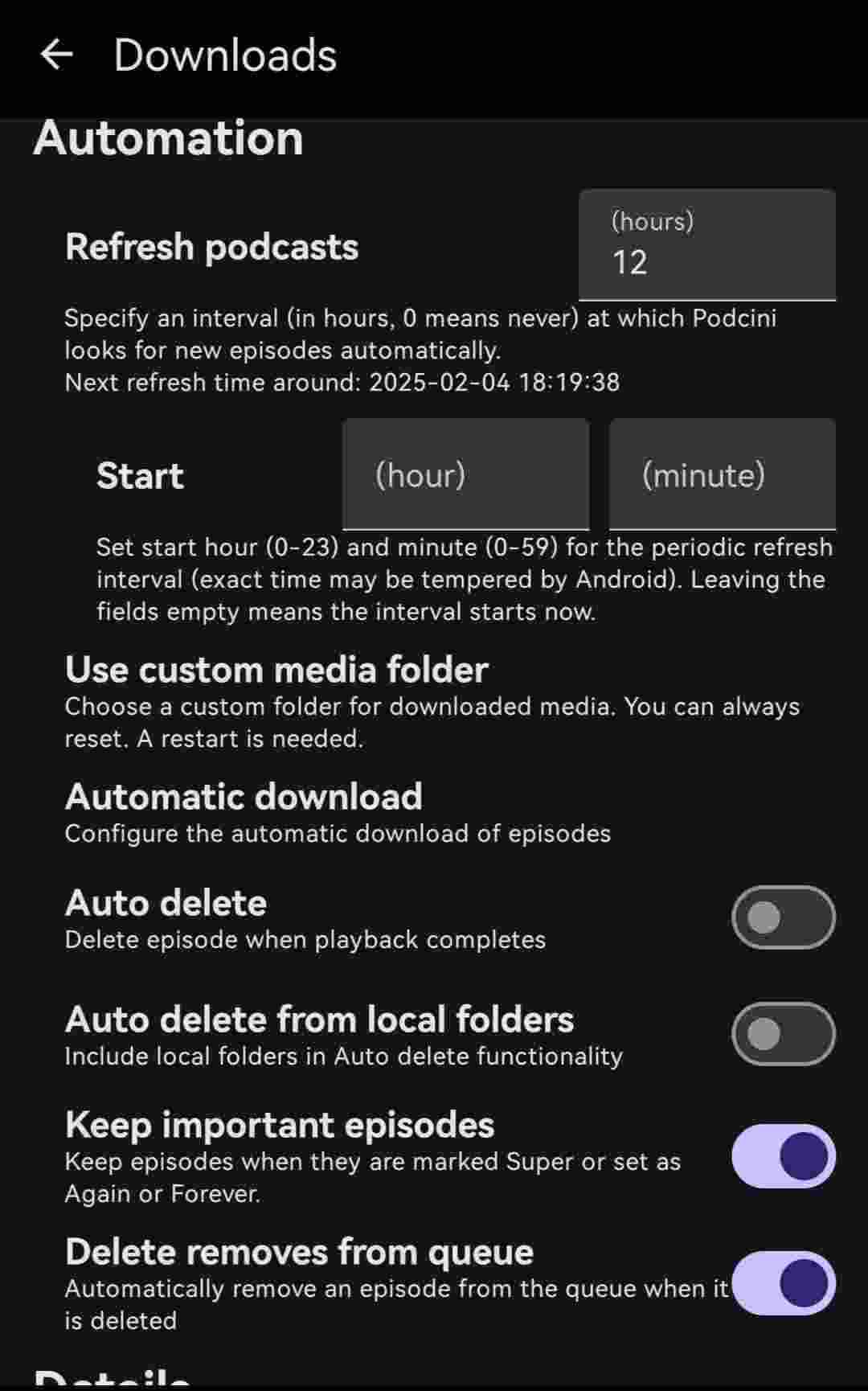 Podcini.X screenshot