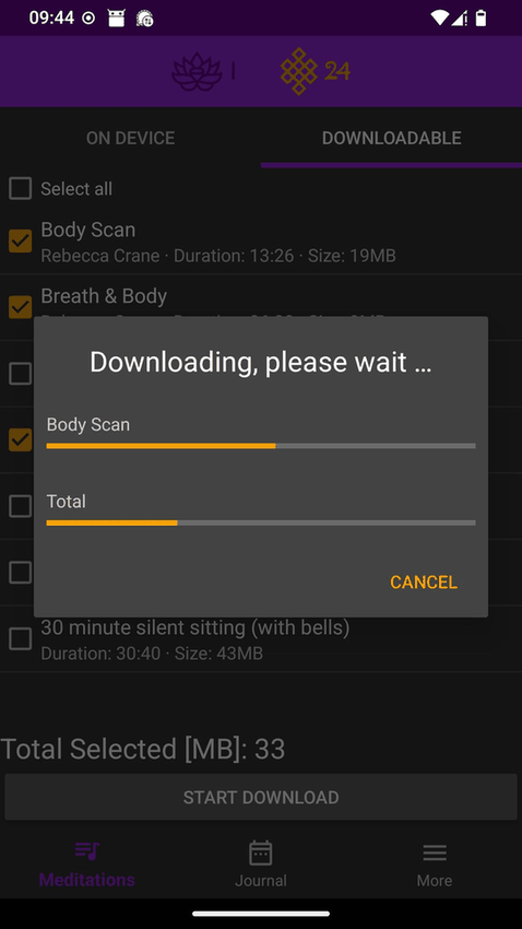 Mindfulness Meditation screenshot