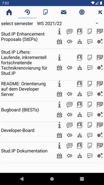 unofficial Stud.IP-app screenshot