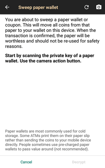 Bitcoin Wallet screenshot