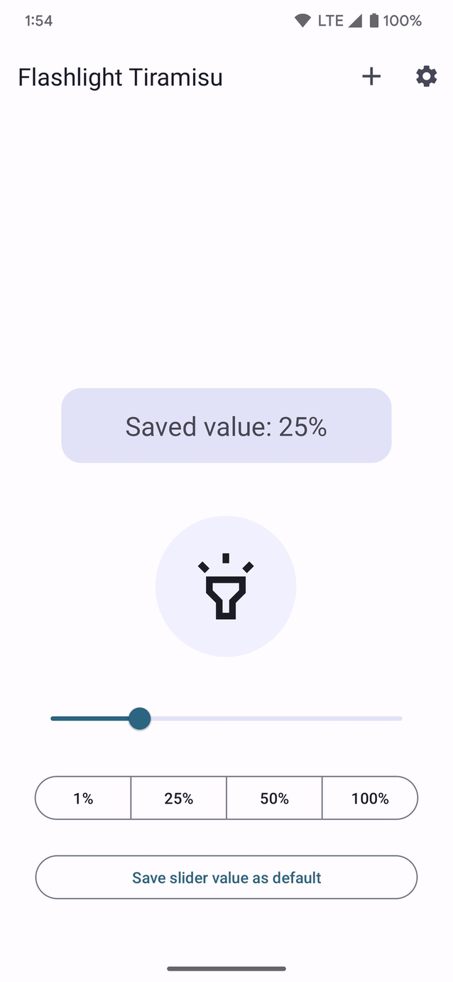 Flashlight Tiramisu screenshot