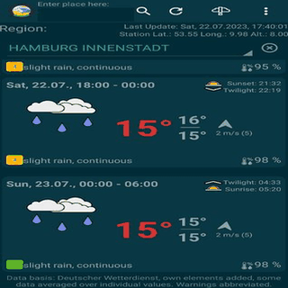Tiny Weather Forecast Germany screenshot