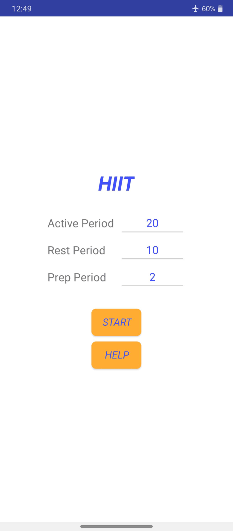 HIIT screenshot