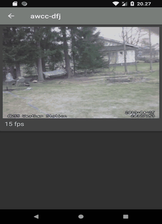 MotionEye Client for Android screenshot