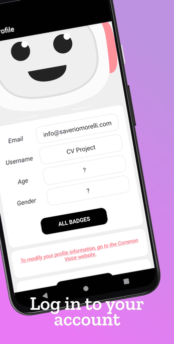 Donate your voice: CV Project screenshot