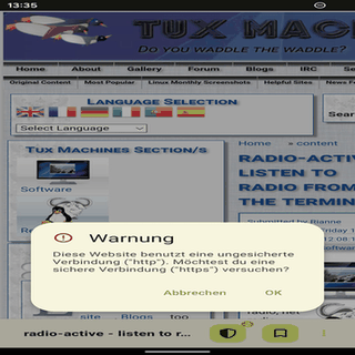 FOSS Browser screenshot