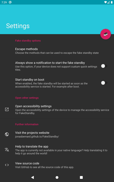 FakeStandby screenshot