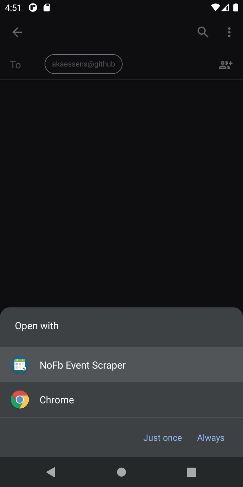 NoFb Event Scraper screenshot