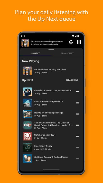 Anytime Podcast Player screenshot