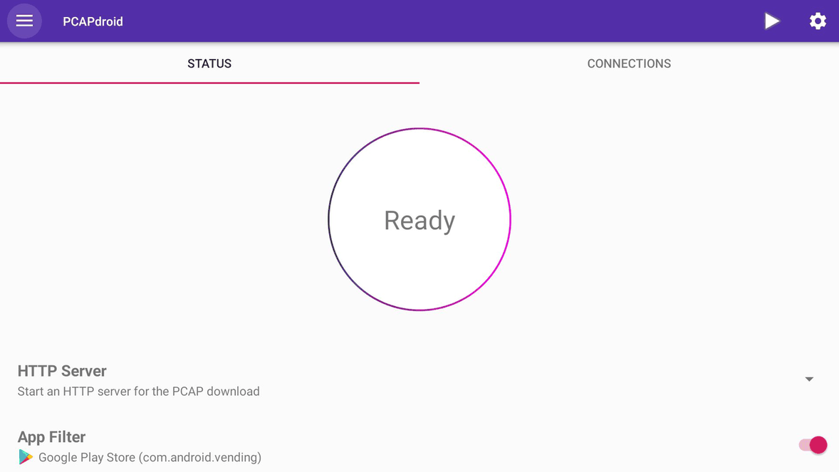PCAPdroid screenshot