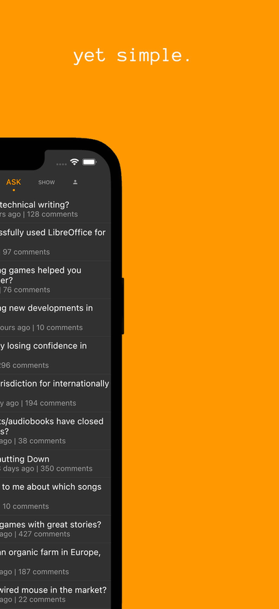 Hacki for Hacker News screenshot