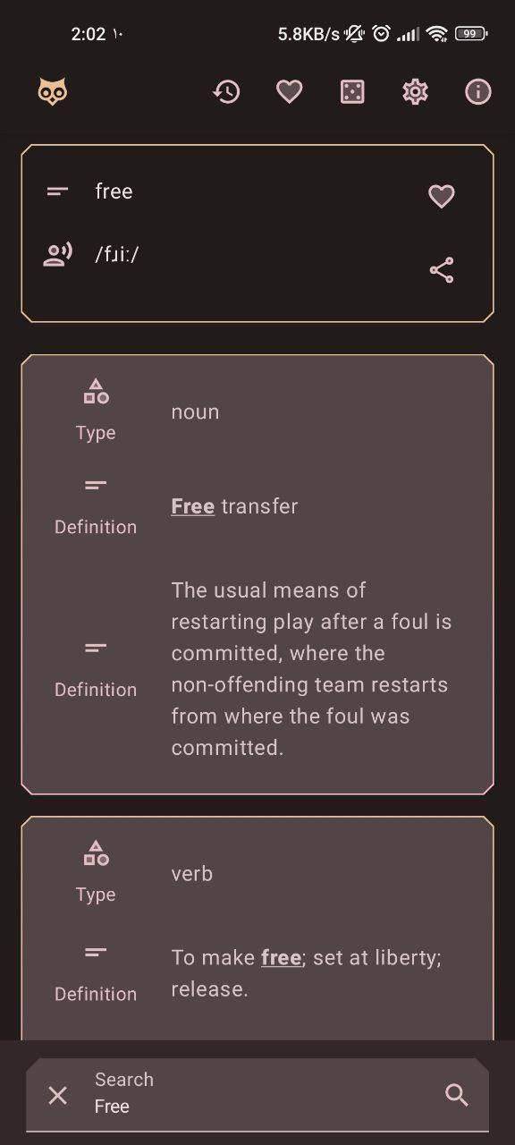freeDictionaryApp screenshot