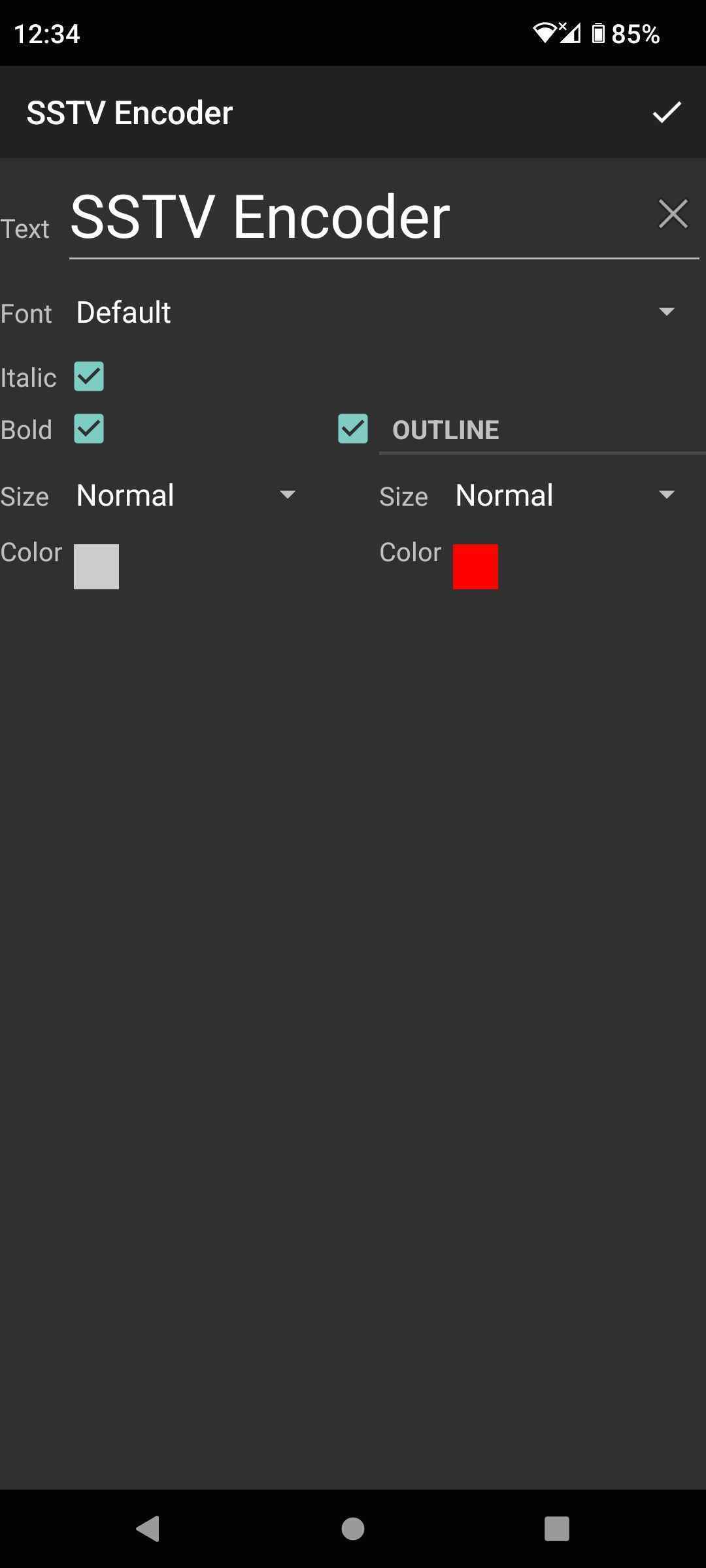 SSTV Encoder screenshot