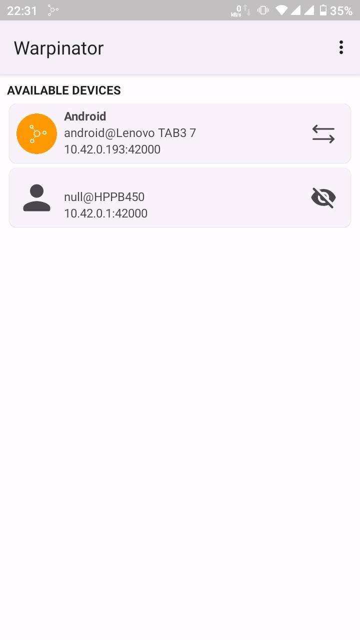 Warpinator for Android (unofficial) screenshot