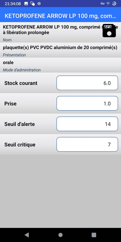 Pilldroid screenshot