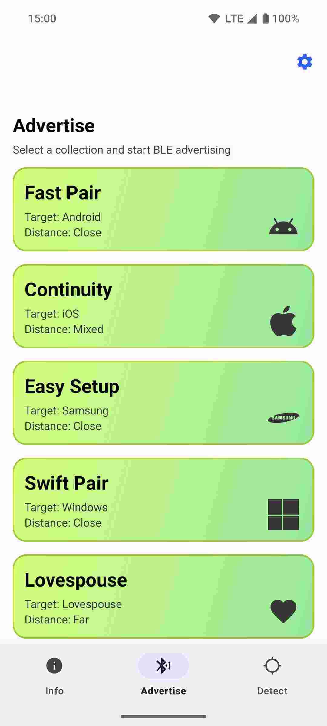 Bluetooth LE Spam screenshot