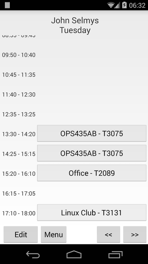 Everyone's Timetable screenshot