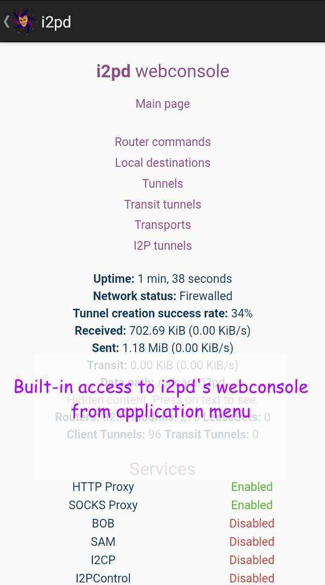 i2pd screenshot