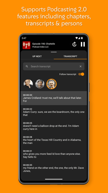 Anytime Podcast Player screenshot