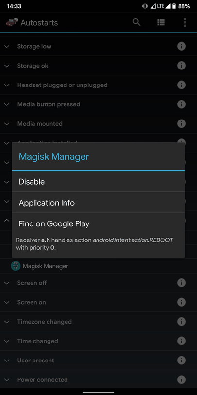 Autostarts screenshot