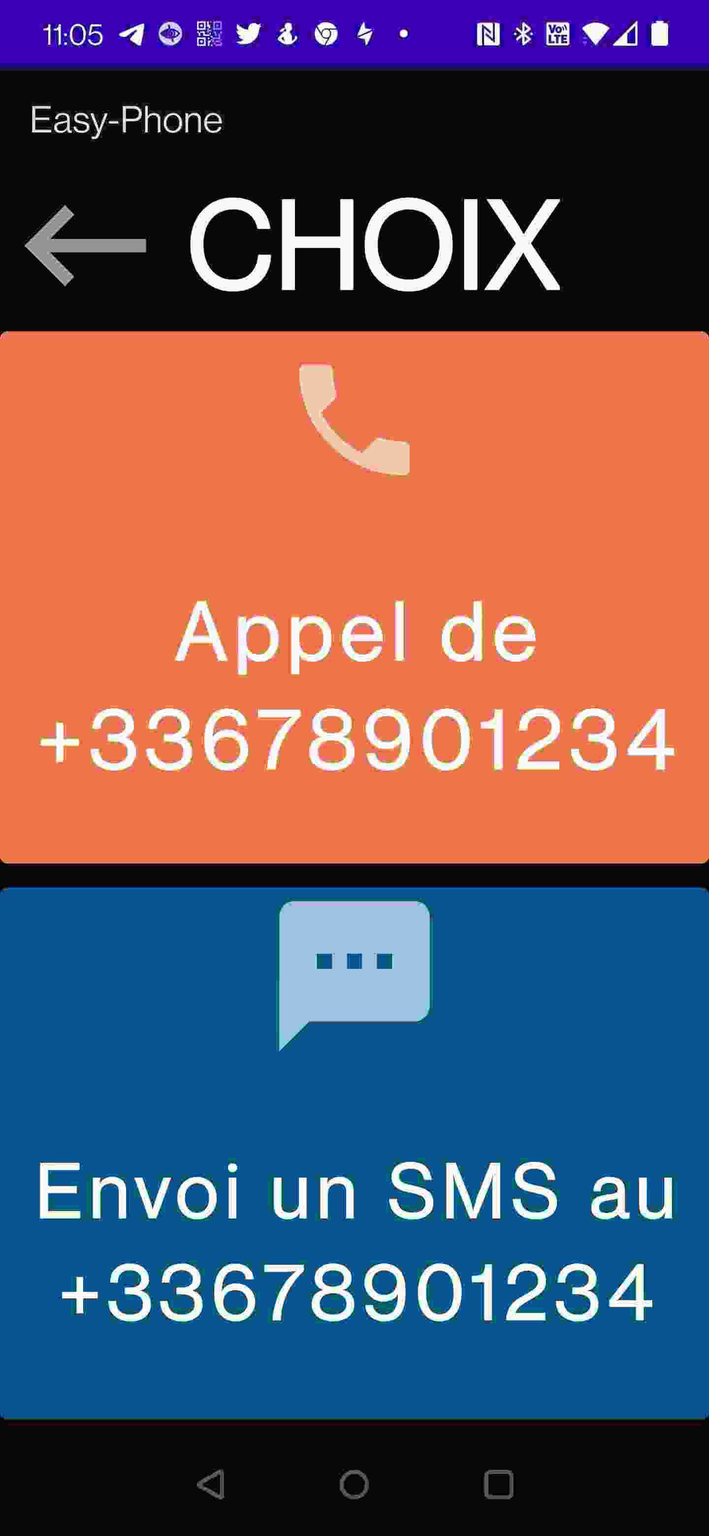 Easy-phone screenshot