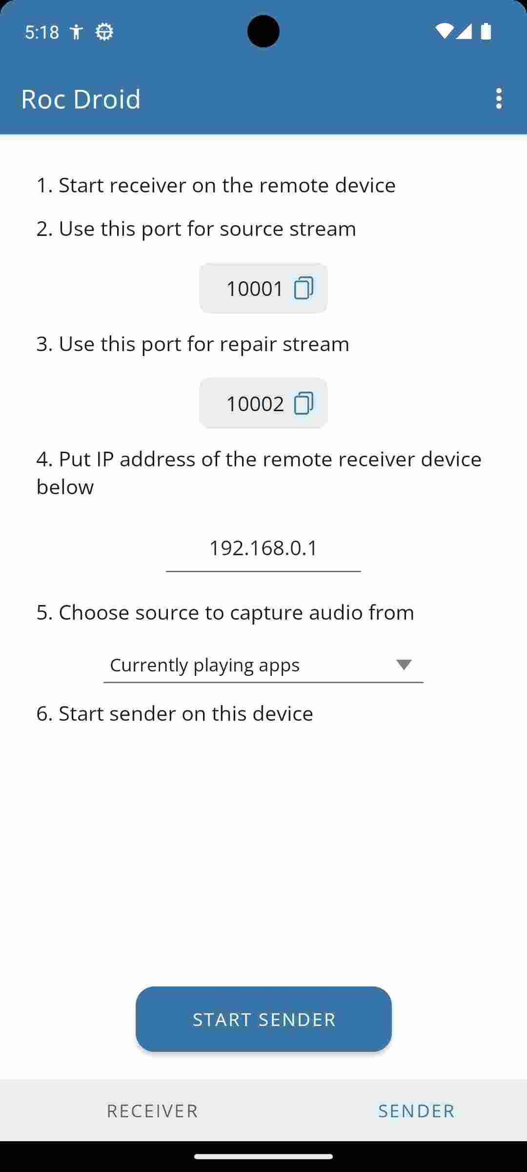 Roc Droid screenshot