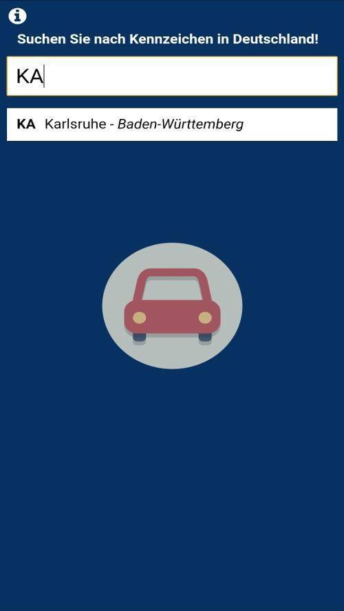 KFZ-Kennzeichen screenshot