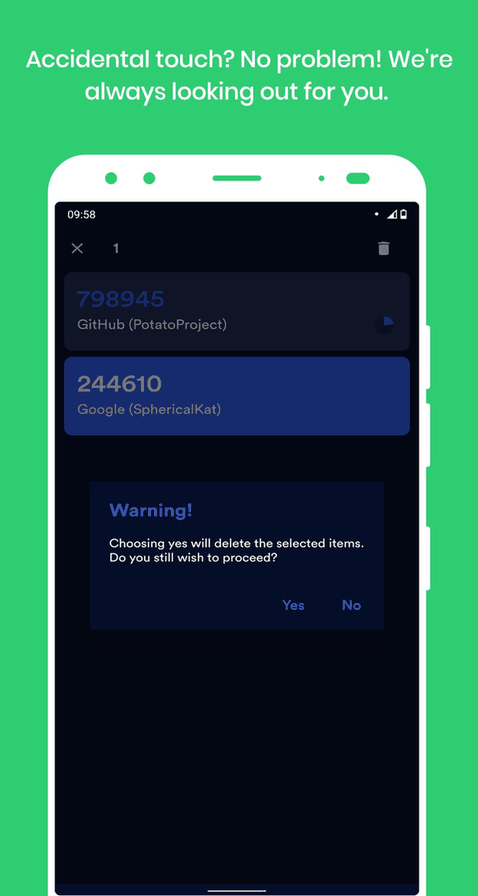 Secur: Cross-platform 2FA client screenshot