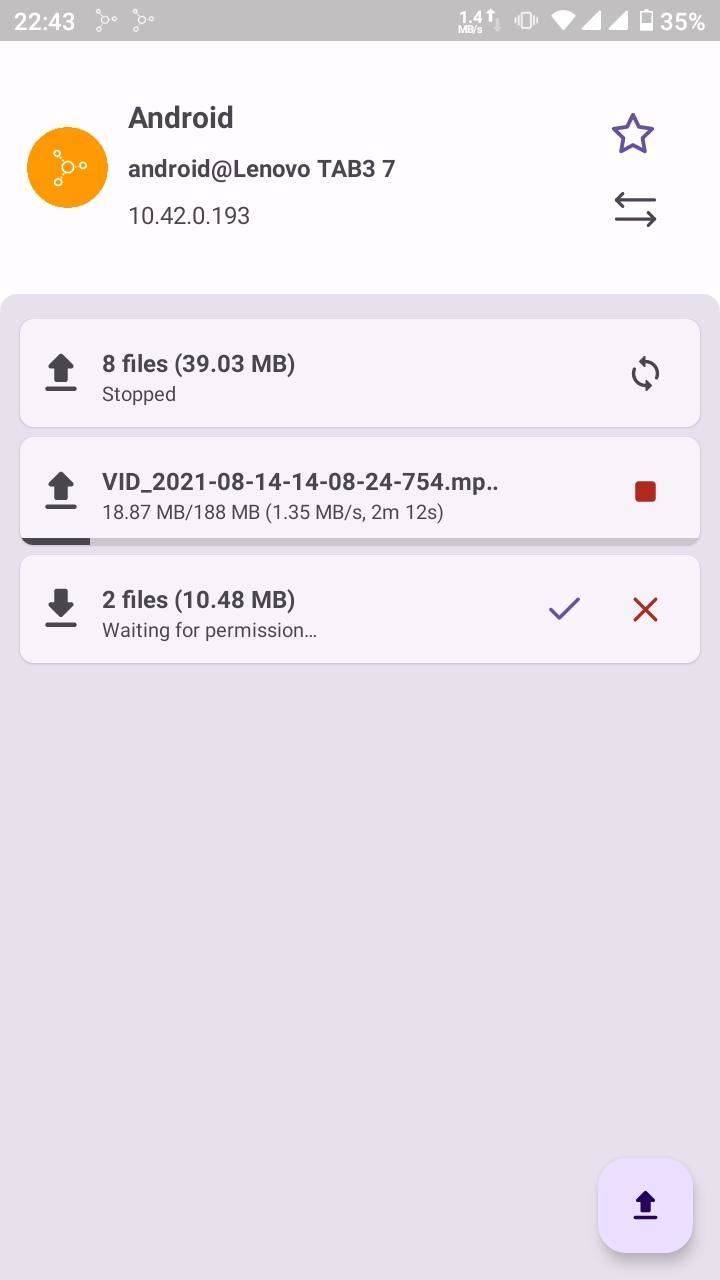 Warpinator for Android (unofficial) screenshot