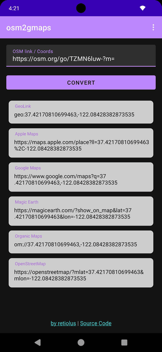 osm2gmaps screenshot