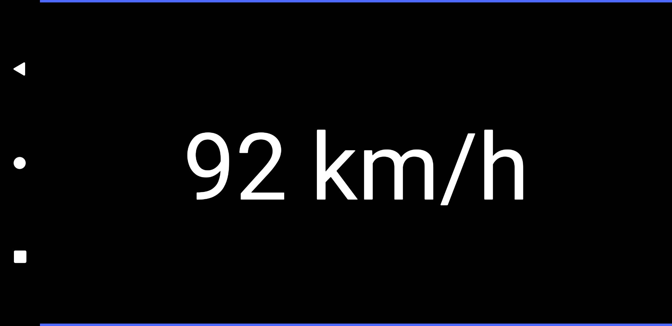 Blue Square Speedometer screenshot