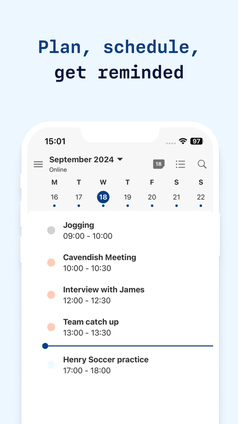 Tuta Calendar screenshot