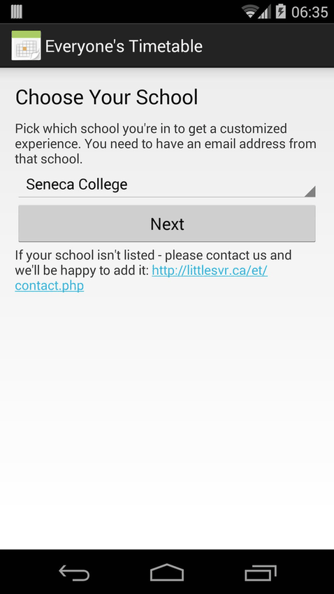 Everyone's Timetable screenshot