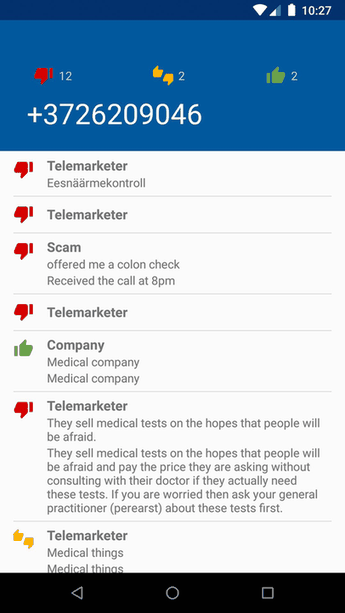 Yet Another Call Blocker screenshot