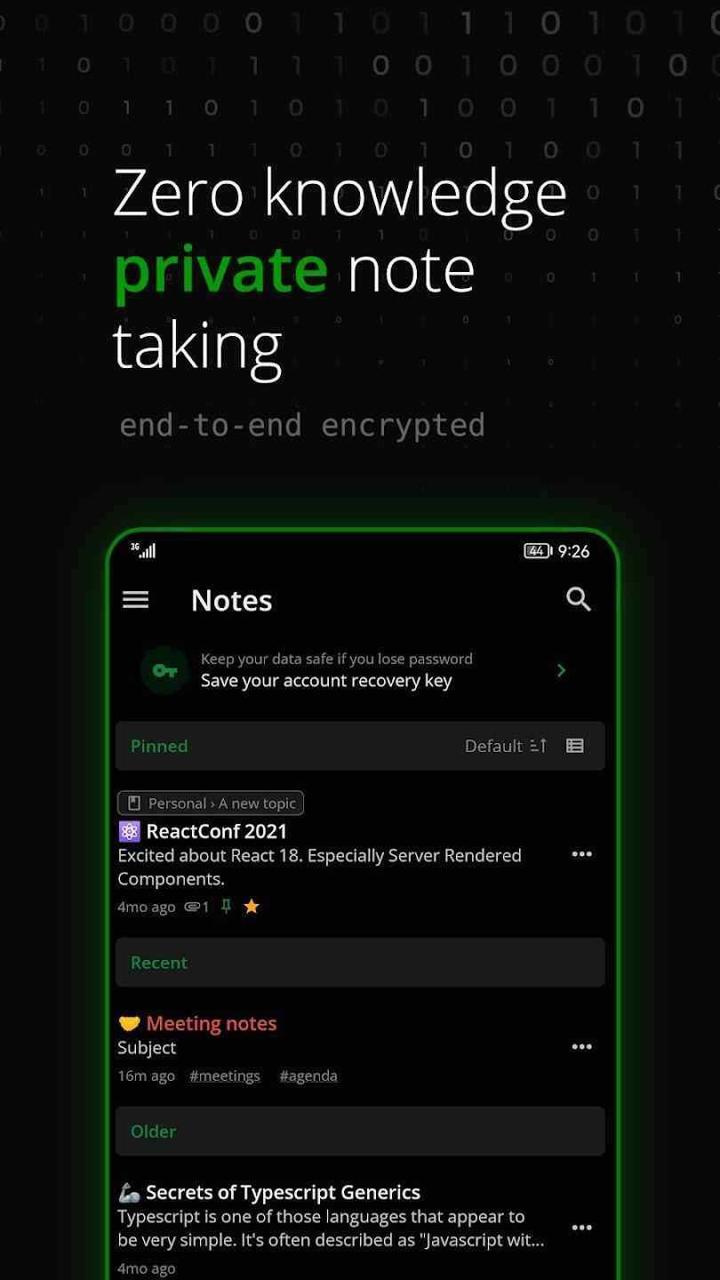 Notesnook screenshot