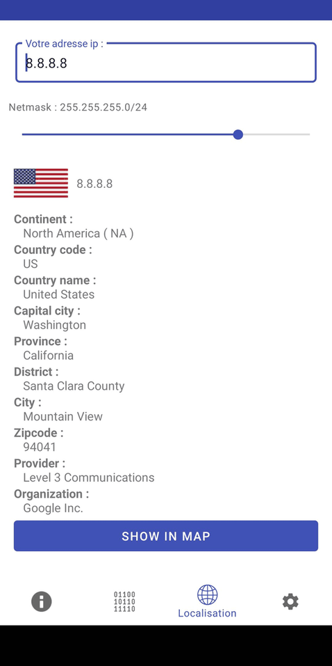 IPCalc Android screenshot