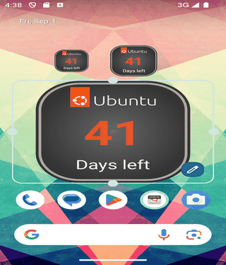 Ubuntu Countdown Widget screenshot