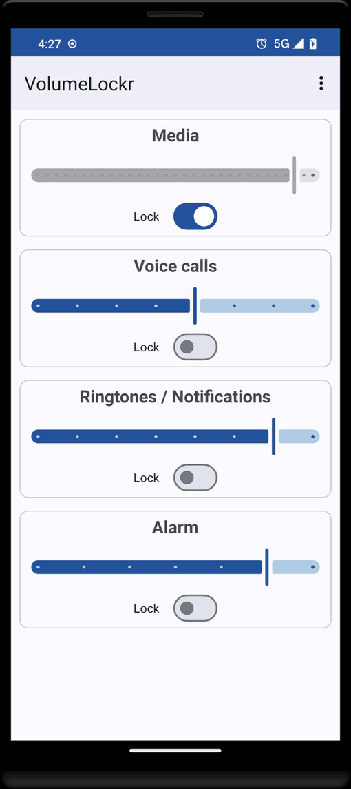 VolumeLockr screenshot
