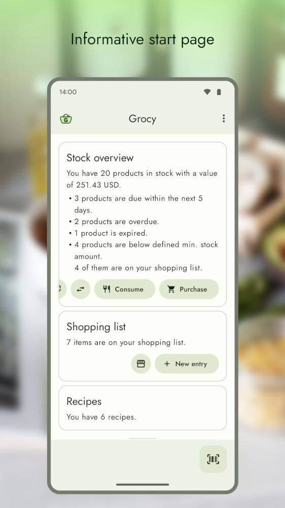 Grocy: Self-hosted Grocery Management screenshot
