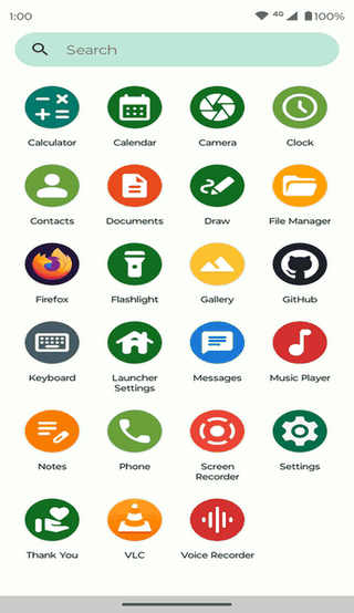 Fossify Launcher screenshot
