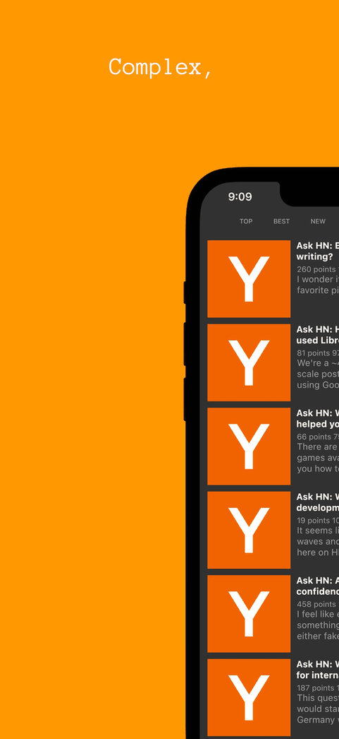 Hacki for Hacker News screenshot